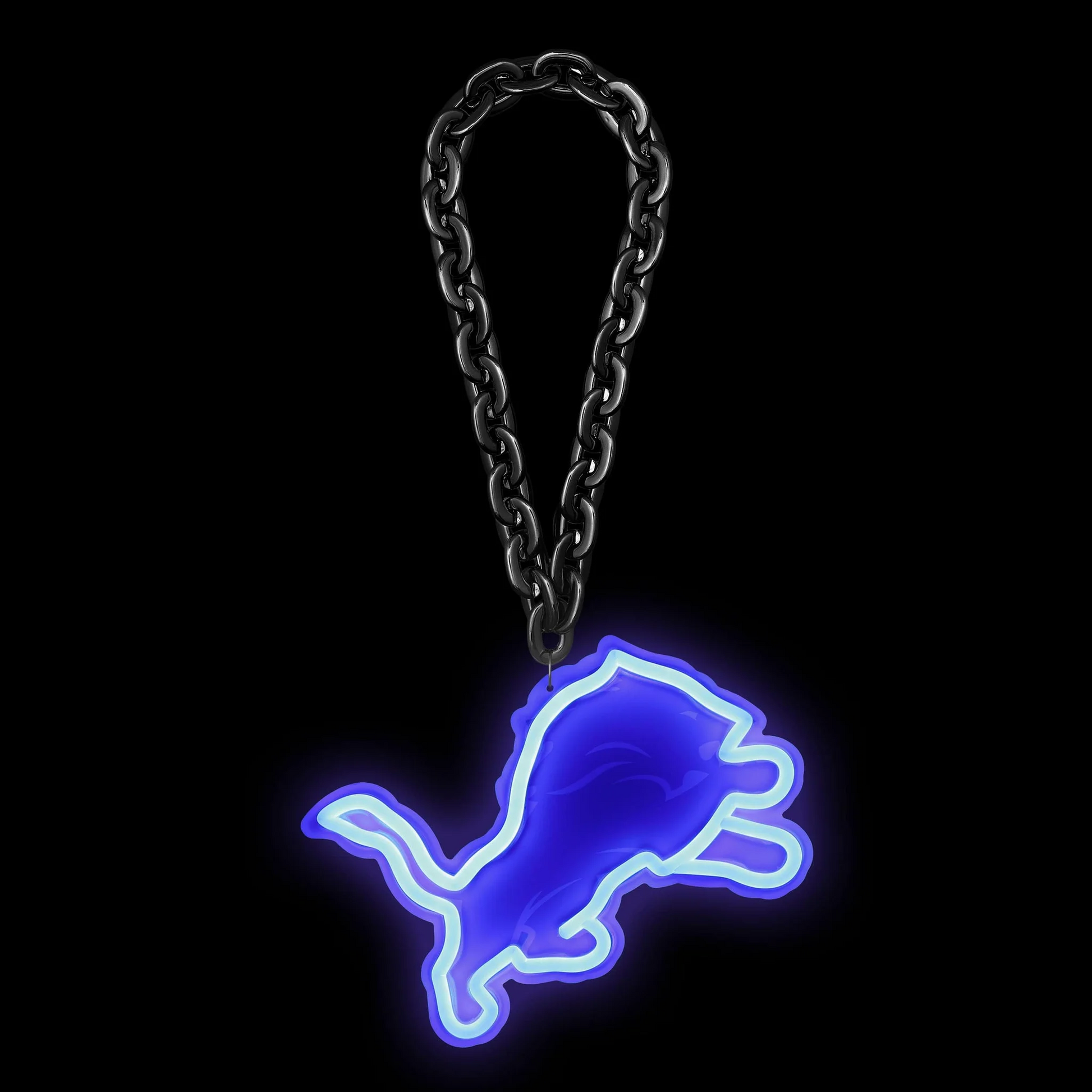 Illuminate Your Passion American football Detroit Lions Neon Light Up Big Logo Chain Chains for fans
