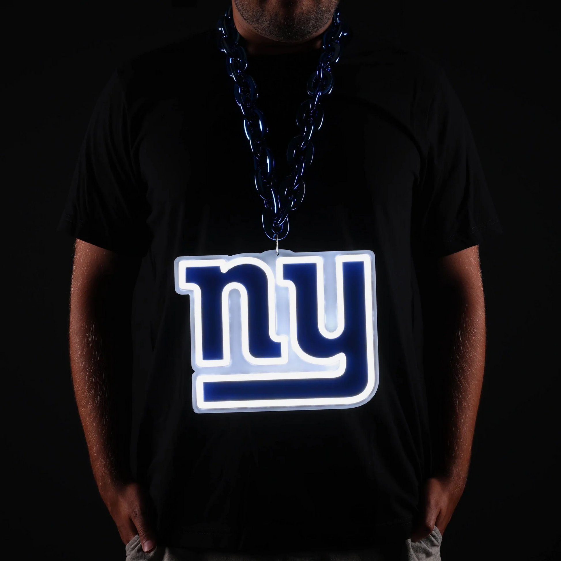 Illuminate Your Passion American football New York Giants Neon Light Up Big Logo Chain Chains for fans