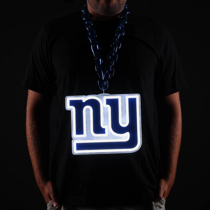 Illuminate Your Passion American football New York Giants Neon Light Up Big Logo Chain Chains for fans