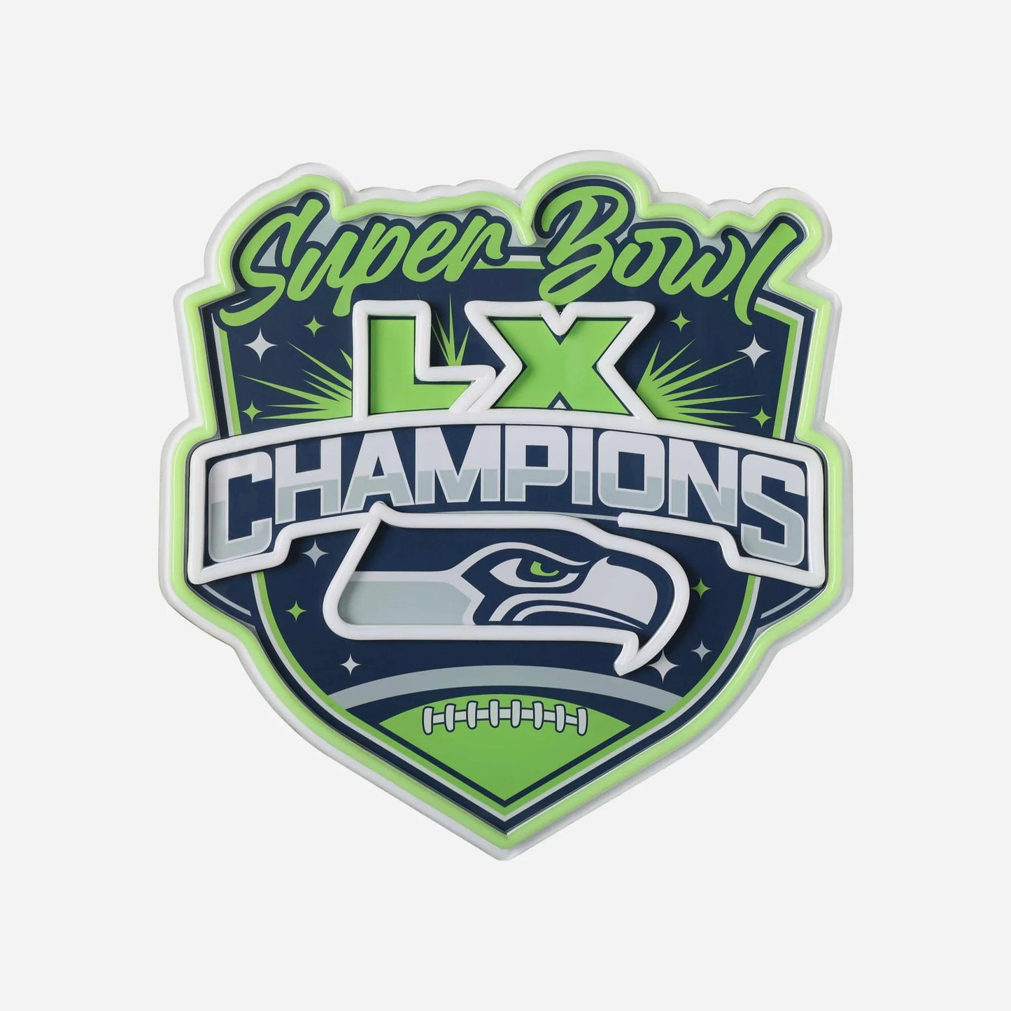 NFL Seattle Seahawks Super Bowl LX Champions neon sign Chains for fans