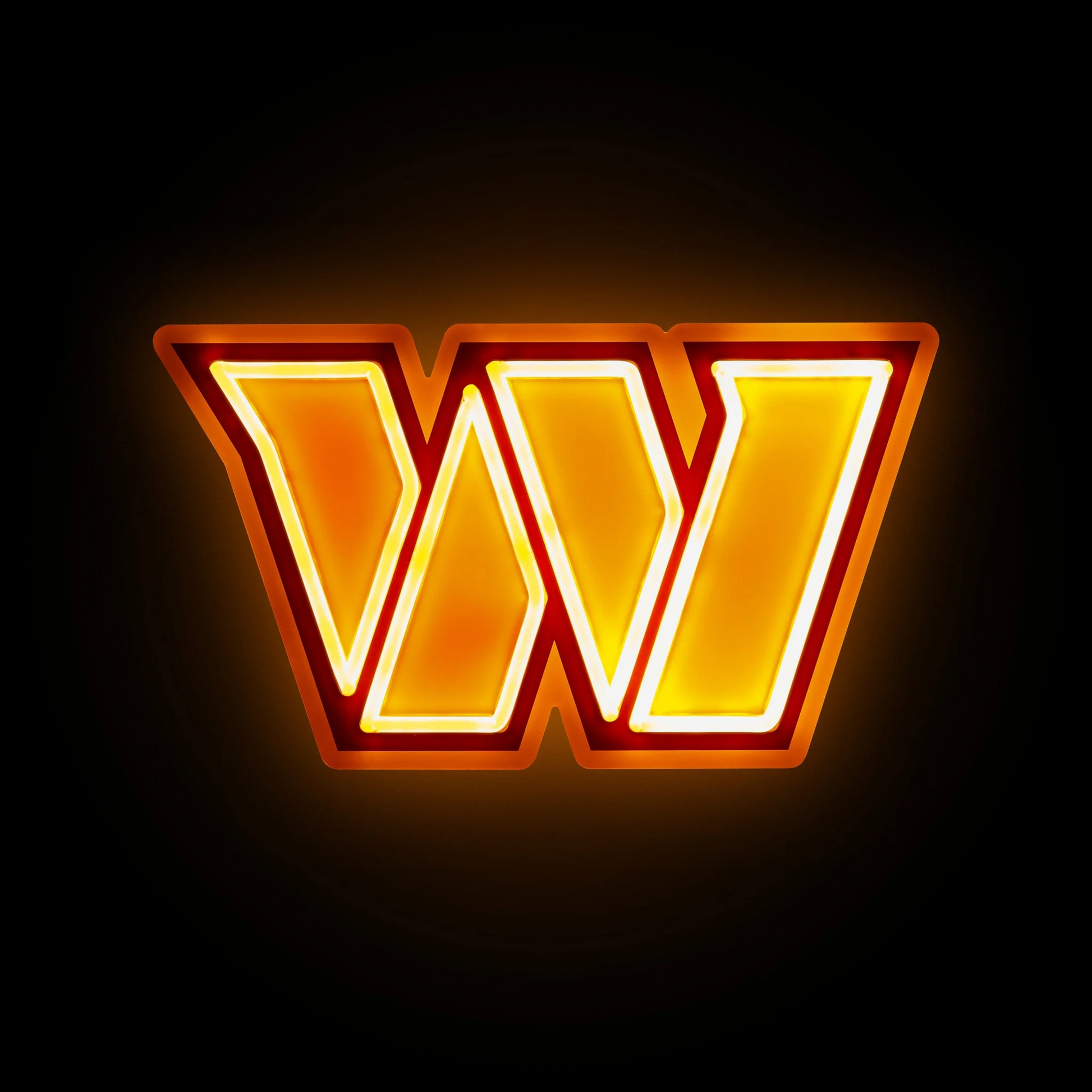 Illuminate Your Passion American football Washington Commanders Neon light up big logo chain Chains for fans