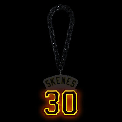 Sport fans Pittsburgh exclusive Neon light up big logo chain 12V including chains Chains for fans