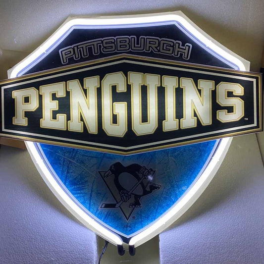 Sport fans Pittsburgh exclusive Neon light up big logo chain 12V including chains Chains for fans