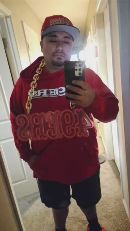 American NFL 49ers big team logo chains signs