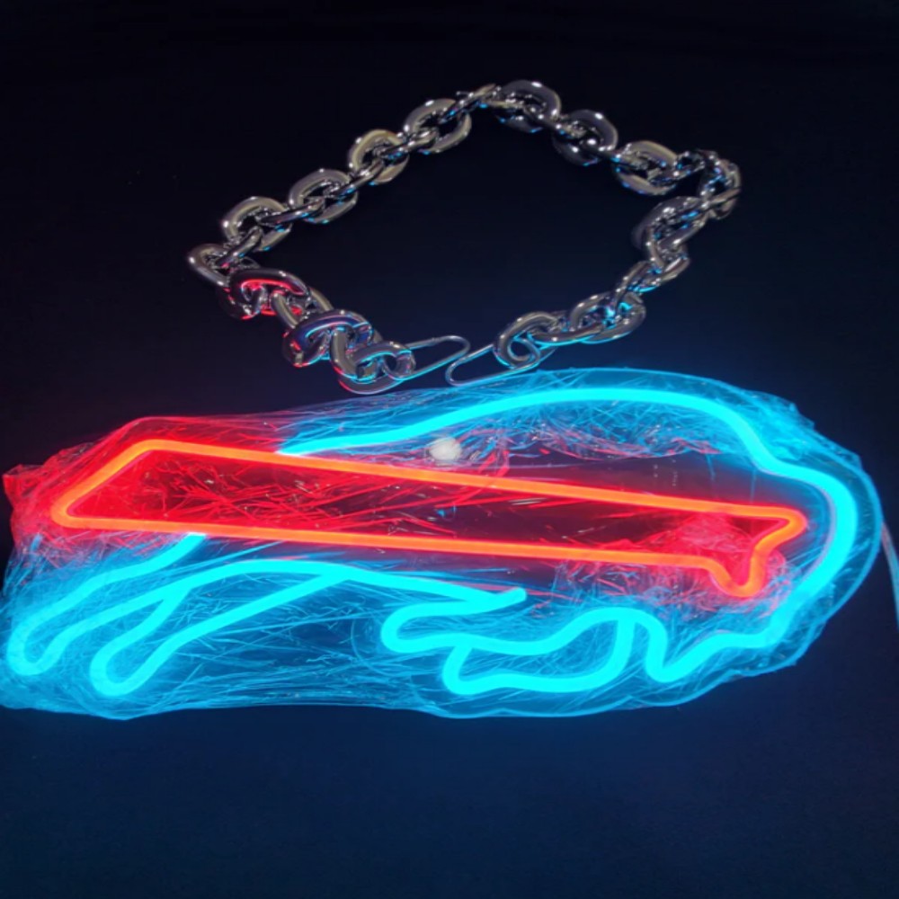 NFL fans chains Buffalo Bills Chiefs Led big logo chains for team Chains for fans