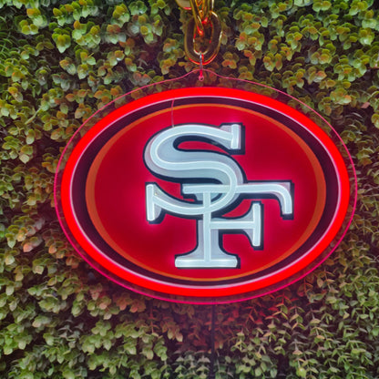 NFL fans chains 49ers Led big logo chains for team Chains for fans