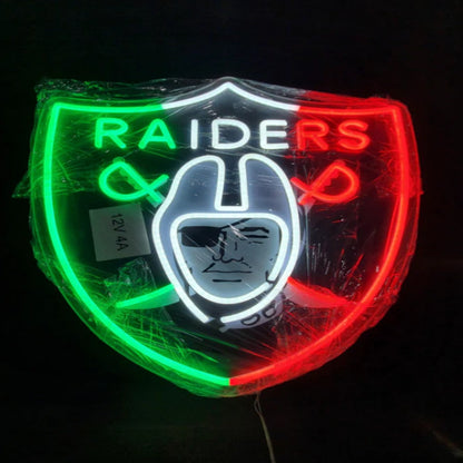 NFL fans chains Las Vegas Radiers Led big logo chains for team Chains for fans